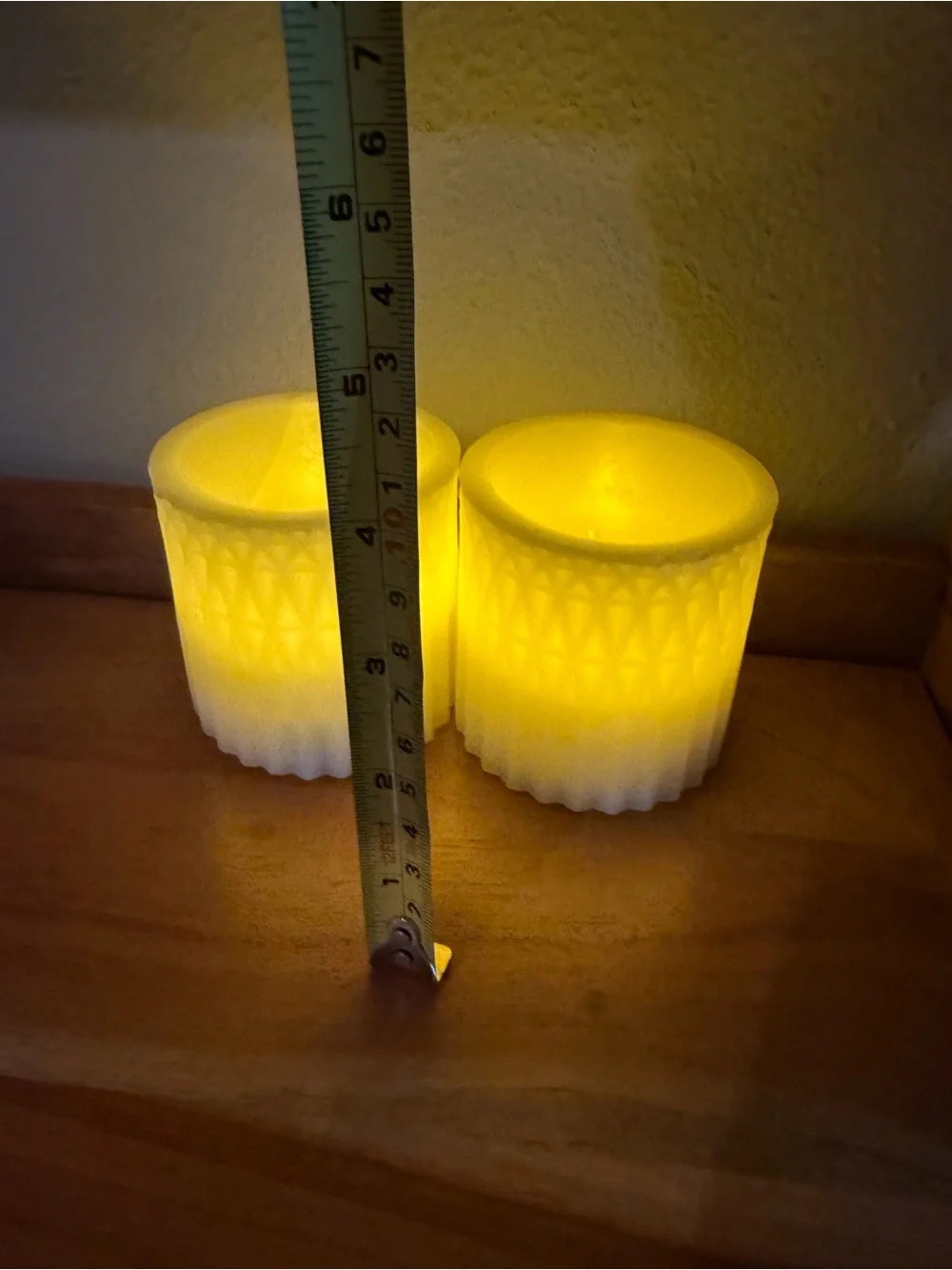 Set of 7 Unbranded Flameless LED Pillar Candles - Like New